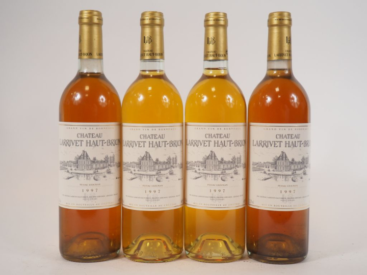 4 BOUTEILLES CHÂTEAU LARRIVET HAUT BRION GRAVES - 1997