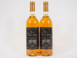 Vente aux enchères 2 BOUTEILLES PRINCE DE SAINT AUBIN SAUTERNES - 2007
