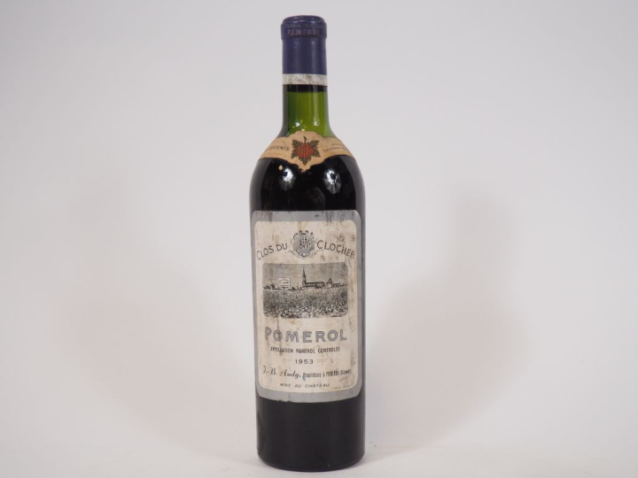 1 BOUTEILLE CLOS DU CLOCHER POMEROL - 1953 - HEP