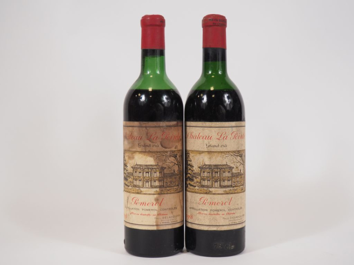 2 BOUTEILLES CHÂTEAU LA POINTE POMEROL - 1958 - MEP-BEP/ET