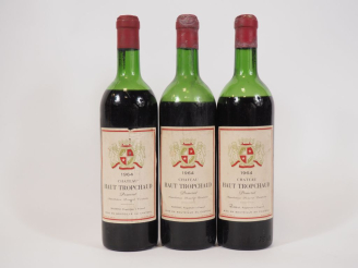 Vente aux enchères 3 BOUTEILLES CHÂTEAU HAUT TROPCHAUD POMEROL 1964 - 1 MEP-BEP/1 VIDANGE