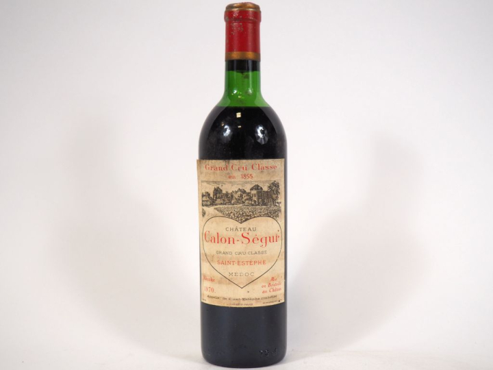 1 BOUTEILLE CHÂTEAU CALON SEGUR GCC ST ESTÈPHE - 1970 - HEP/ELT