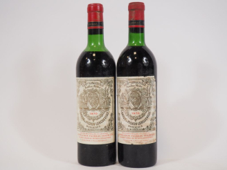 Vente aux enchères 2 BOUTEILLES CHÂTEAU BARON PICHON DE LONGUEVILLE GCC PAUILLAC - 1970 -