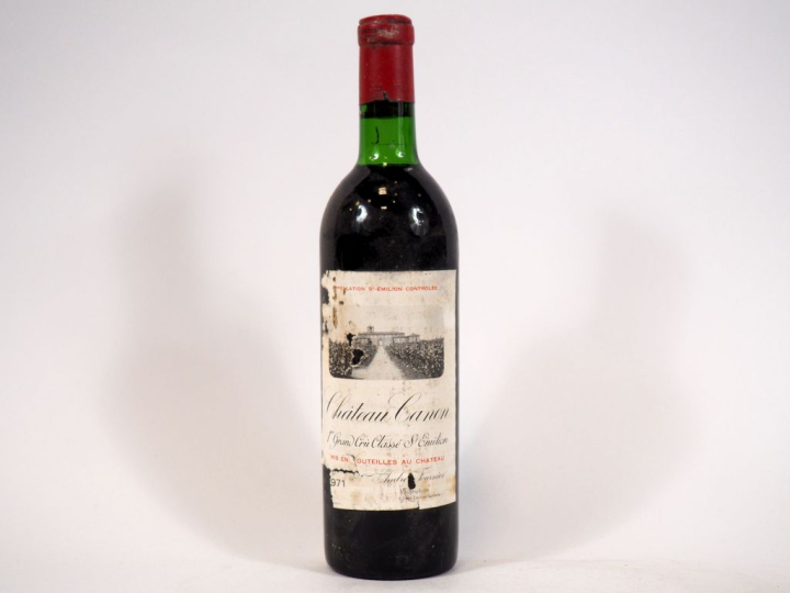 1 BOUTEILLE CHÂTEAU CANON 1er GCC ST EMILION - 1971 - BG/ETA/BOUCHON L