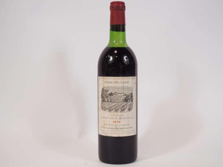 1 BOUTEILLE CHÂTEAU DUHART MILON GCC PAUILLAC - 1973 - LB-HEP/BOUCHON 