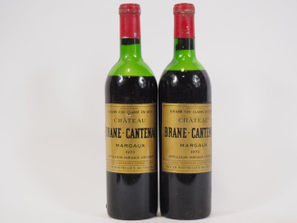 Vente aux enchères 2 BOUTEILLES CHÂTEAU BRANE CANTENAC GCC MARGAUX - 1973 - 1 MEP-BEP/BOU