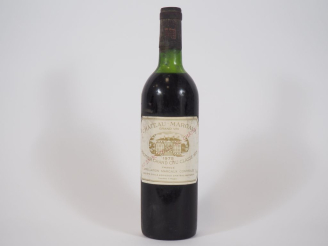 Vente aux enchères 1 BOUTEILLE CHÂTEAU MARGAUX 1er GCC MARGAUX - 1975 - HEP/ETLT/BLS