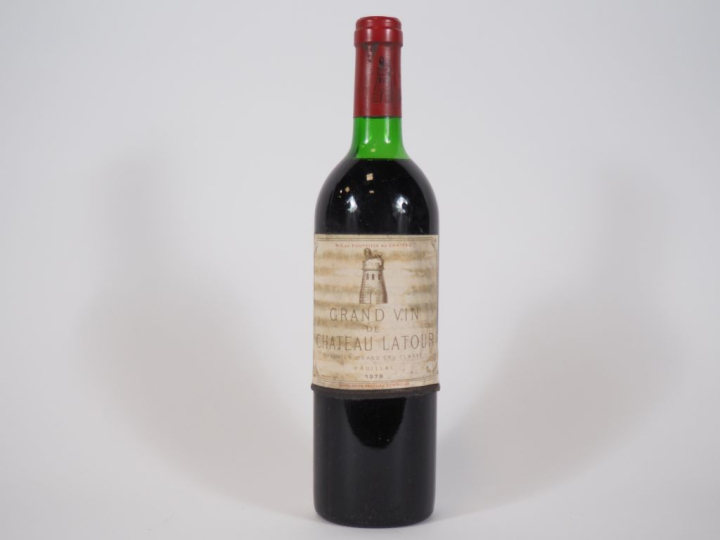 1 BOUTEILLE CHÂTEAU LATOUR 1er GCC PAUILLAC - 1976 - LB/ELA