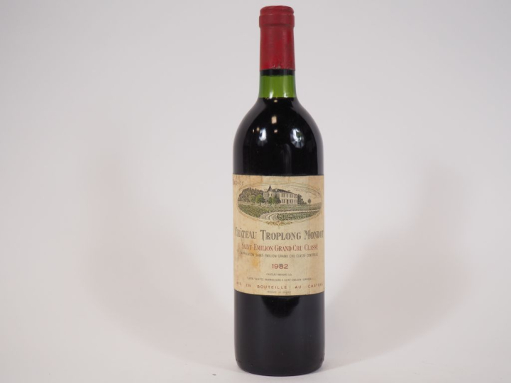 1 BOUTEILLE TROPLONG MONDOT GCC ST EMILION - 1982 - BG/ELT/INSCRIPTION