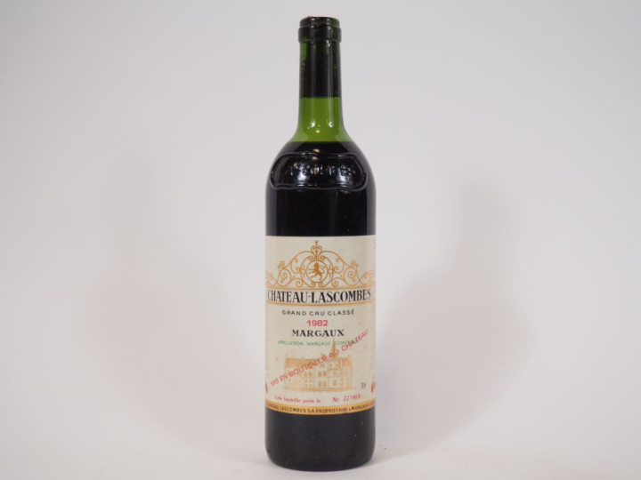 1 BOUTEILLE CHÂTEAU LASCOMBES GCC MARGAUX - 1982 - HEP/CAPS MANQUANTE