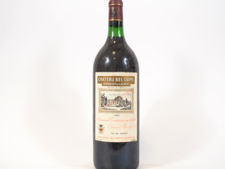 1 MAGNUM CHÂTEAU BEL ORME TRONQUOY DE LALANDE HAUT MEDOC - 1983 - BLS