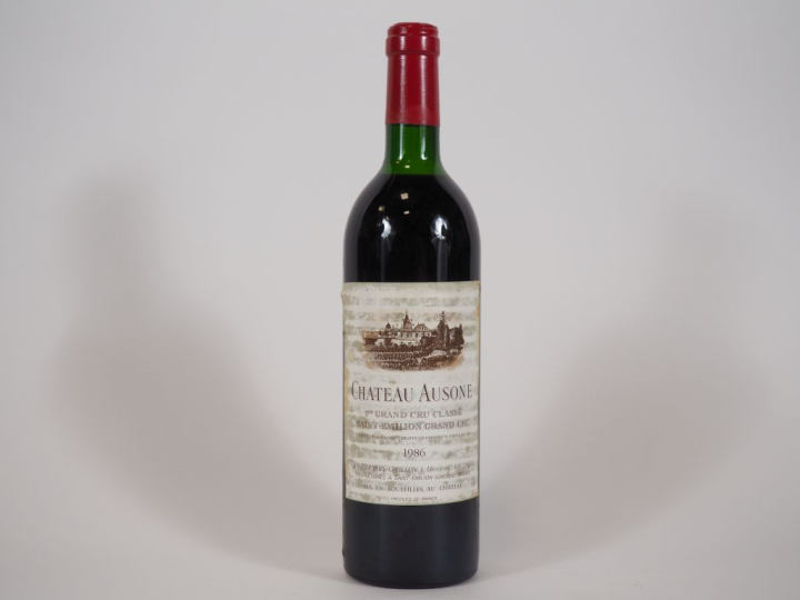 1 BOUTEILLE CHÂTEAU AUSONE 1er GCC ST EMILION - 1986 - LB/ELF