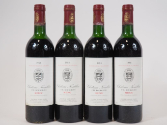 Vente aux enchères 4 BOUTEILLES CHÂTEAU NOAILLAC CB MÉDOC - 1988 - 4 HEP