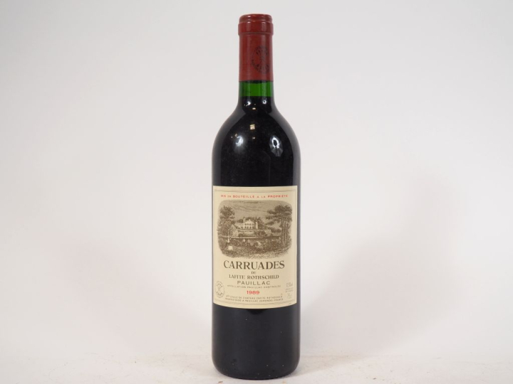 1 BOUTEILLE LES CARRUADES DE LAFITE PAUILLAC - 1989