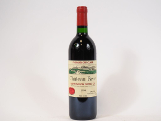 Vente aux enchères 1 BOUTEILLLE CHÂTEAU PAVIE 1er GCC ST ÉMILION - 1990