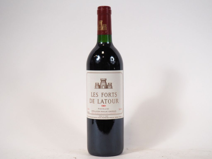 1 BOUTEILLE LES FORTS DE LATOUR PAUILLAC - 1991 - BG
