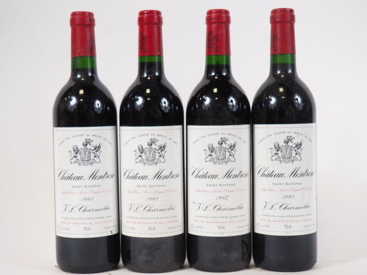 4 BOUTEILLES CHÂTEAU MONTROSE GCC ST ESTÈPHE - 1993