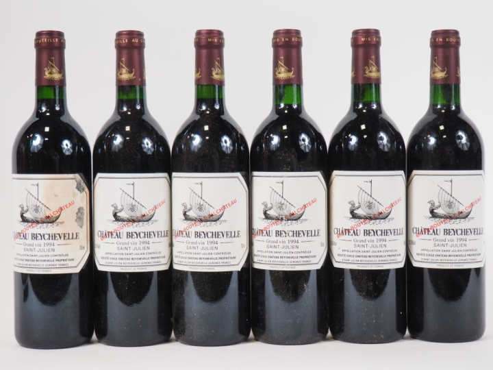 6 BOUTEILLES CHÂTEAU BEYCHEVELLE GCC ST JULIEN - 1994 - 1 ELA
