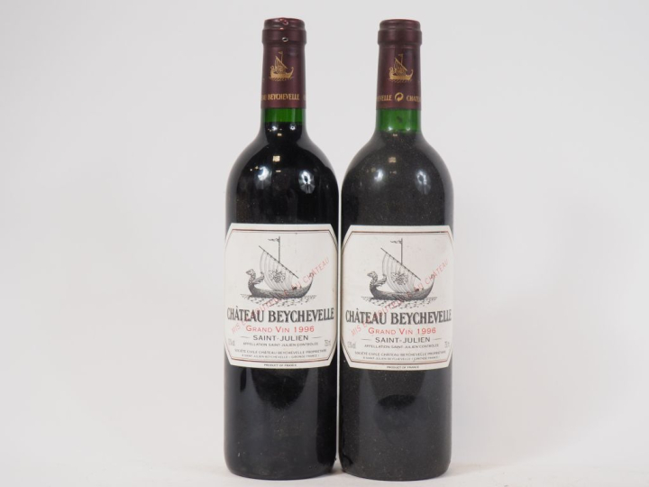 2 BOUTEILLES CHÂTEAU BEYCHEVELLE GCC ST JULIEN - 1996