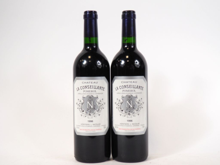2 BOUTEILLES CHÂTEAU LA CONSEILLANTE POMEROL - 1996