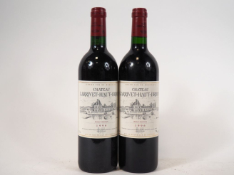 Vente aux enchères 2 BOUTEILLES CHÂTEAU LARRIVET HAUT BRION GRAVES - 1996