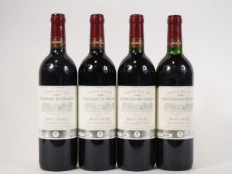 Vente aux enchères 4 BOUTEILLES CHÂTEAU DU GLANA CB ST JULIEN - 1999