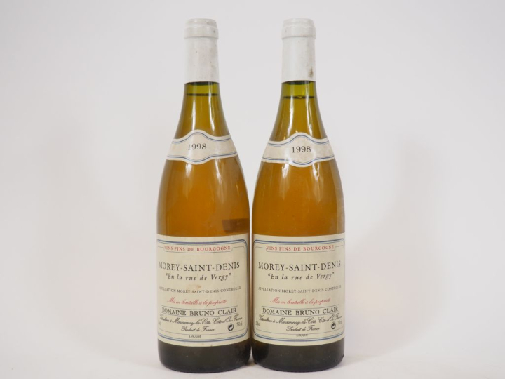 2 BOUTEILLES MOREY SAINT DENIS 'EN LA RUE DE VERGY' DOMAINE BRUNO CLAI