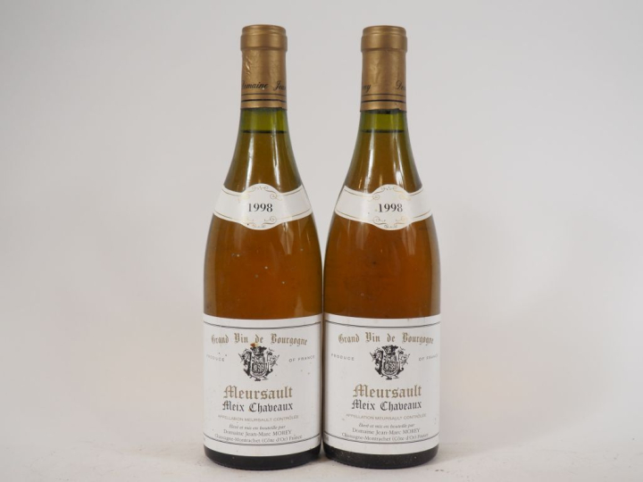 2 BOUTEILLES MEURSAULT 'MEIX CHAVEAUX' J.M. MOREY - 1998 - 1 EA