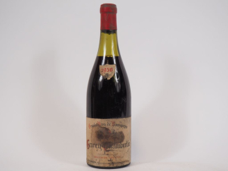 Vente aux enchères 1 BOUTEILLE GEVREY CHAMBERTIN G. PRIEUR - 1950 - 4 CM/ETA