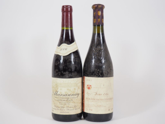 Vente aux enchères 2 BOUTEILLES : 1 HAUTES COTES DE BEAUNE LES BEAUX SITES 2002 BS - 1 MA