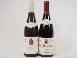 Vente aux enchères 2 BOUTEILLES : 1 BOURGOGNE HAUTES COTES DE NUITS 'CLOS DES DAMES HUGUE