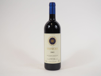 Vente aux enchères 1 BOUTEILLE BOLGHERI SASSICAIA TENUTA SAN GUIDO - 2003  - PAPIER DE SO
