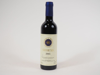 Vente aux enchères 1 BOUTEILLE (37,5 CL) BOLGHERI SASSICAIA TENUTA SAN GUIDO - 2005 - PAP