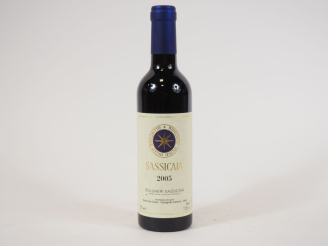Vente aux enchères 1 BOUTEILLE (37,5 CL) BOLGHERI SASSICAIA TENUTA SAN GUIDO - 2005 - PAP