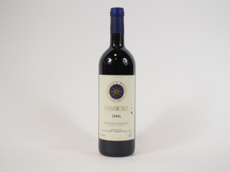 Vente aux enchères 1 BOUTEILLE BOLGHERI SASSICAIA TENUTA SAN GUIDO - 2006- ETLT  - PAPIER