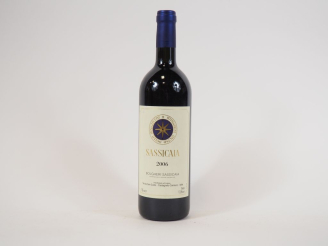 Vente aux enchères 1 BOUTEILLE BOLGHERI SASSICAIA TENUTA SAN GUIDO - 2006  - PAPIER DE SO