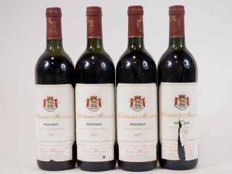 Vente aux enchères 4 BOUTEILLES CHATEAU MONTUS 'CUVÉE PRESTIGE' MADIRAN - 1985 - 2 LB/1 L