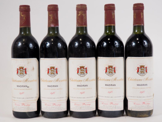 Vente aux enchères 5 BOUTEILLES CHÂTEAU MONTUS 'CUVÉE PRESTIGE' MADIRAN - 1985 - LB