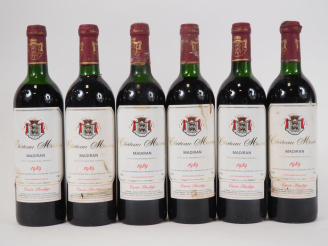 Vente aux enchères 6 BOUTEILLES CHÂTEAU MONTUS 'CUVÉE PRESTIGE' MADIRAN - 1989 - 4 BG/2 M
