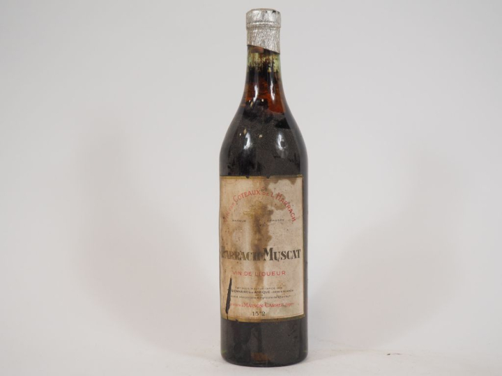 1 BOUTEILLE HARRACH MUSCAT MAISON CARRÉE ALGER - ETF/ETA/BS