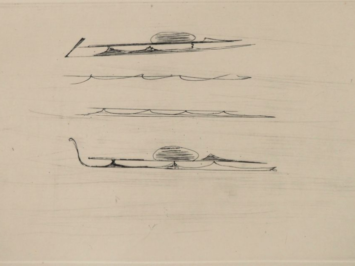 Joseph BEUYS.  "Composition" Lithographie, contresignée en bas à droit