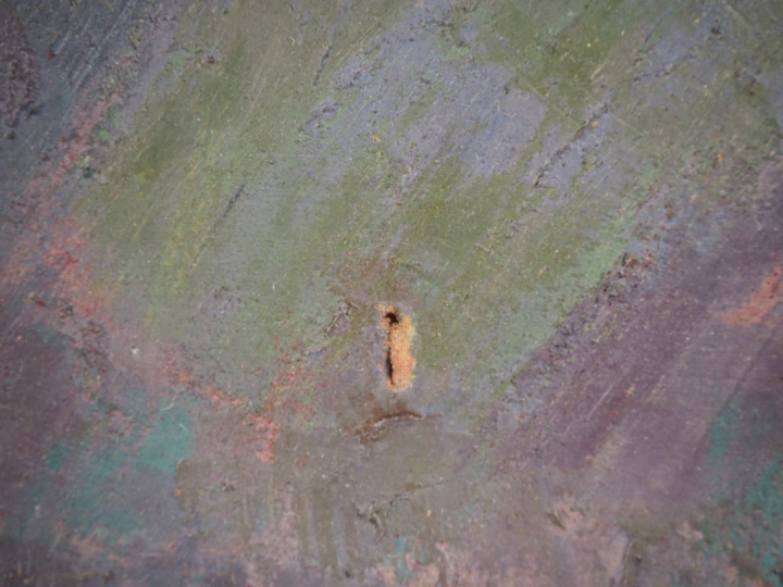 René CHAMBON.  "nature morte" Huile sur toile, signée en bas à droite 