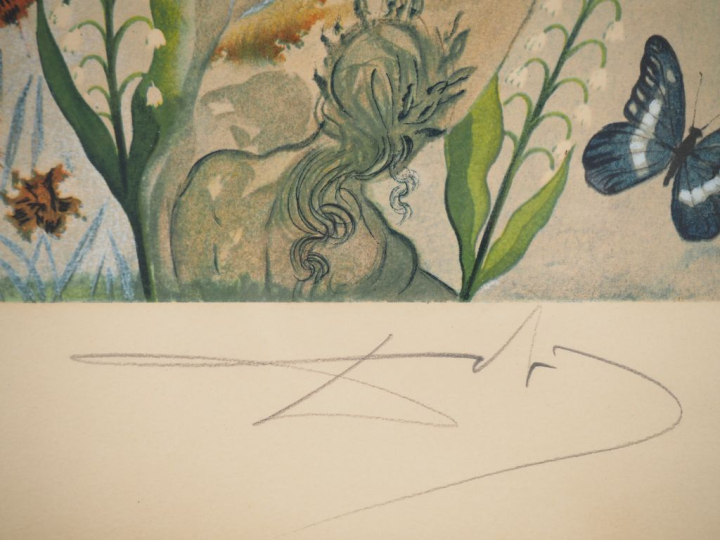 DALI.  Lithographie numérotée 41/195