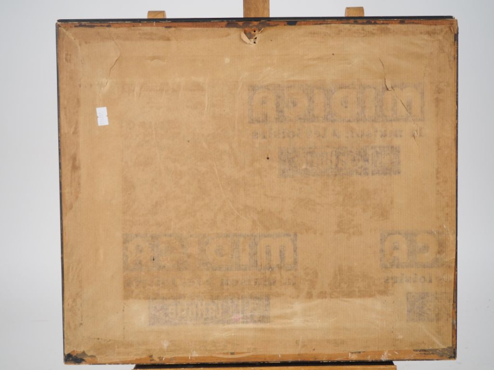 Rafael DURANCAMPS "jardin fleuri dans le sud de l'Espagne" Huile sur p