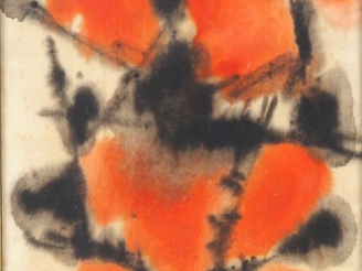 Vente aux enchères Richard GALL. "composition en couleur" Pastel, signé en bas à droite. 