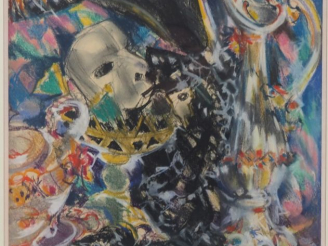 Vente aux enchères GOEDGEBUER. "Nature morte" Pastel, signé en bas à droite Dim. 44,5 x 3