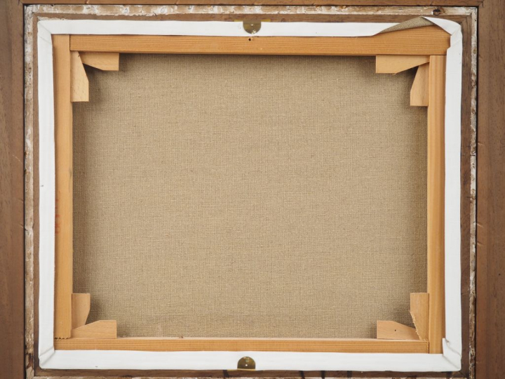 MARTINET "village aux toits de lauze" Huile sur toile, signée en bas à