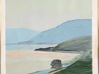 Vente aux enchères Roger MÜL. "Paysage". Lithographie signée. Dim. (à vue) : 69 x 72 cm