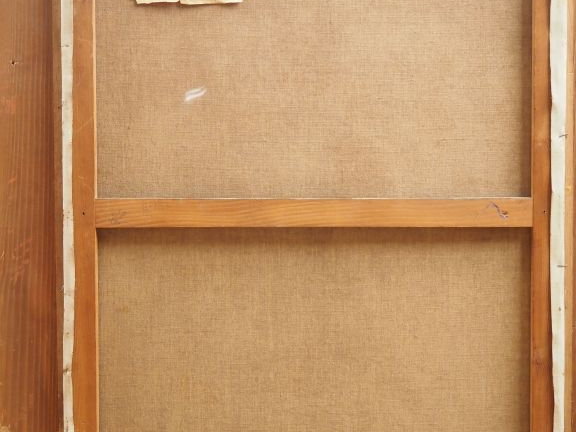 NOYELLE.  "bouquet de fleurs dans une carafe"  Huile sur toile. Dim. 9