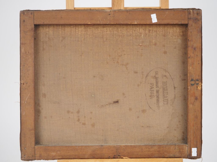 PASQUIER DE MURON.  "nature morte" Huile sur toile, signée en bas à ga